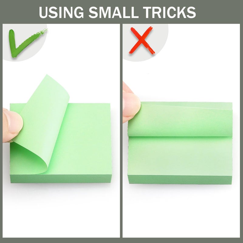 Eastern Wolf 30 Pads Sticky Notes 1.5x2 Self-Stick Notes 10 Bright Multi Colors Sticky Notes 60 Sheet/Pad - Image 5